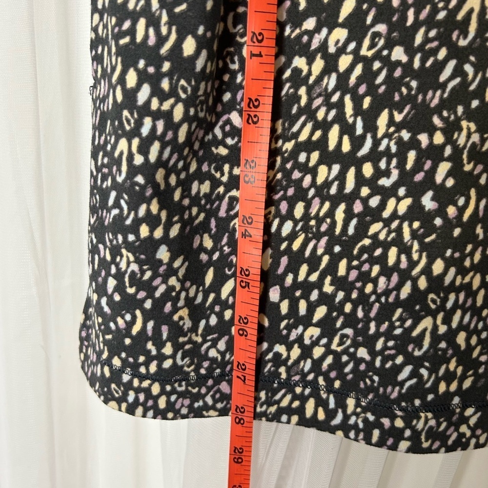 Wonderly Black and Cream Animal Print Tank Top - Picture 3 of 5